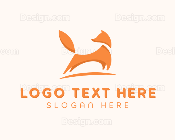 Modern Orange Fox Logo