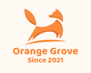 Modern Orange Fox  logo