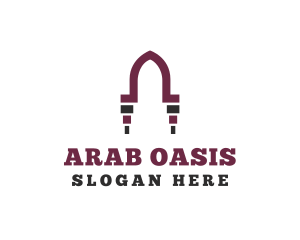 Arab Door Arch logo design