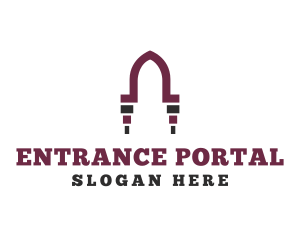 Arab Door Arch logo design