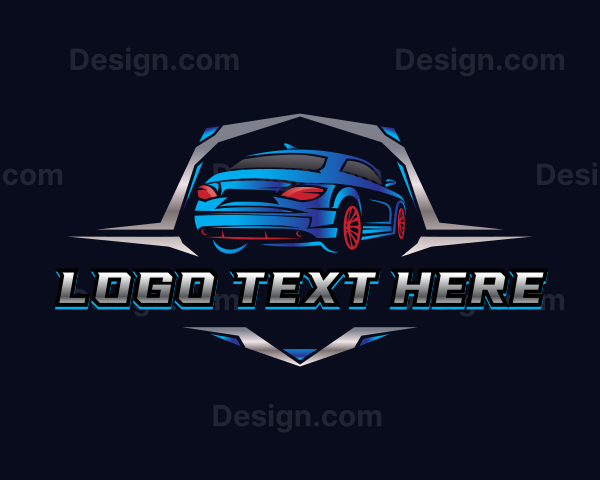 Racing Car Garage Logo