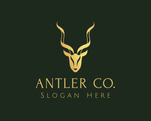 Gold Gazelle Antler logo