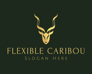 Gold Gazelle Antler logo