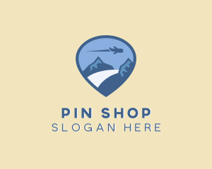Mountain Location Pin  logo