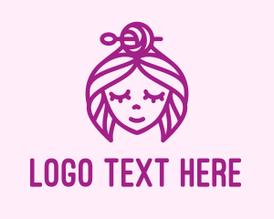 Woman Handicraft Embroidery logo