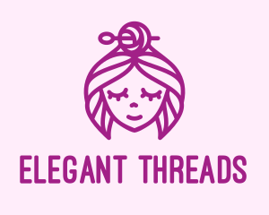 Woman Handicraft Embroidery logo