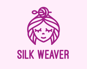 Woman Handicraft Embroidery logo design