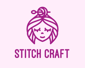 Woman Handicraft Embroidery logo