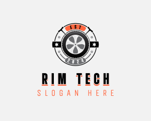 Wrench Tire Automotive logo design