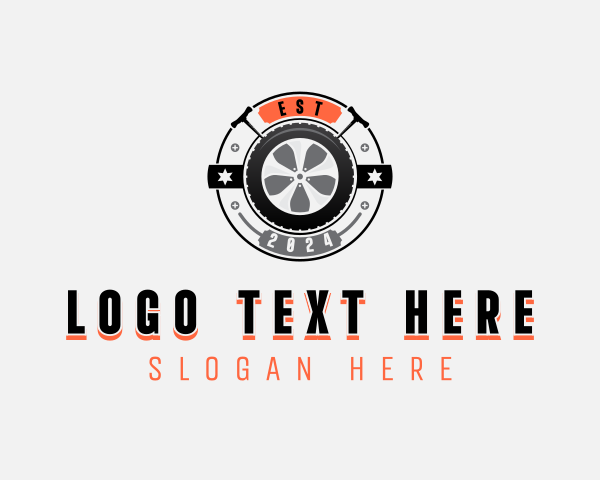 Wheels logo example 1