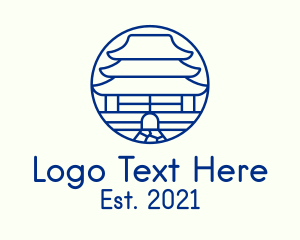 Korean Temple Landmark logo