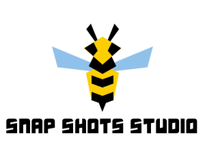 Flying Wasp Insect logo