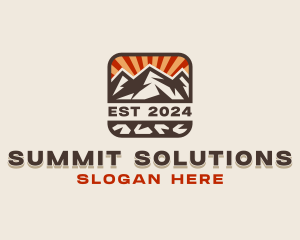 Mountain Summit Adventure logo design