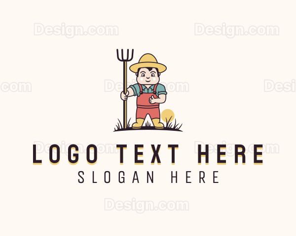 Lawn Yard Gardener Logo