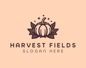 Farm Harvest Pumpkin logo design