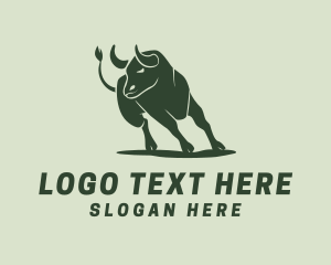 Bull Bison Animal logo