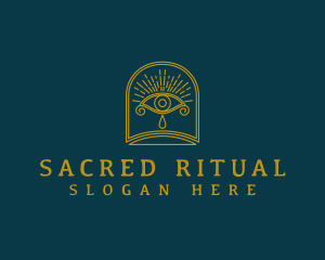 Spiritual Tarot Eye logo design