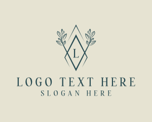 Luxury Floral Diamond Logo