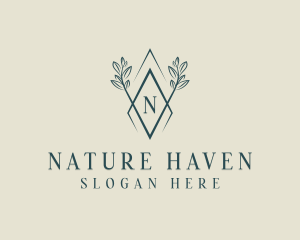 Luxury Nature Plant logo design