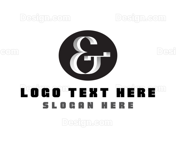 Upscale Ampersand Symbol Logo