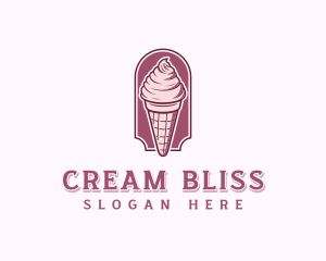 Sweet Ice Cream Dessert logo design