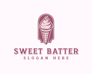 Sweet Ice Cream Dessert logo design