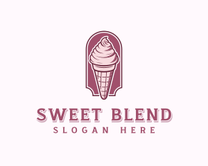 Sweet Ice Cream Dessert logo design