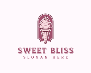 Sweet Ice Cream Dessert logo design