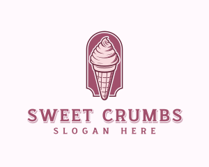 Sweet Ice Cream Dessert logo design