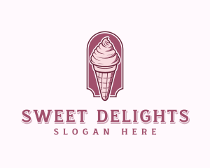 Sweet Ice Cream Dessert logo design