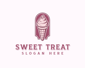 Sweet Ice Cream Dessert logo design