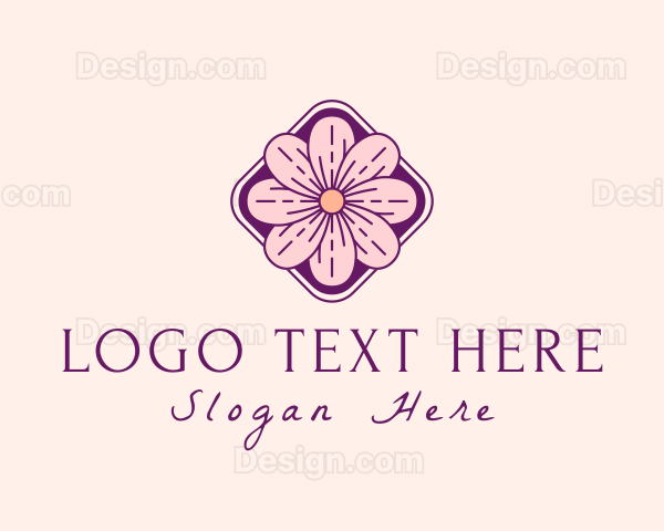 Flower Garden Petals Logo