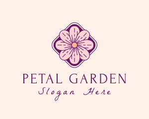 Flower Garden Petals  logo design