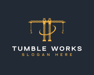 Industrial Crane Construction logo design