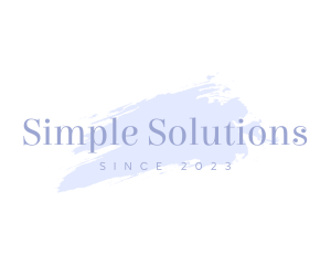 Simple Business Paint logo design