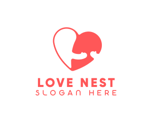 Love Dating Hug  logo design