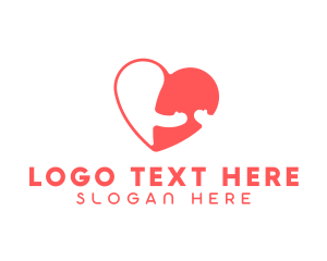 Heart - Love Dating Hug logo design