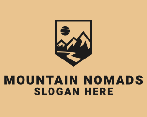 Mountain Summit Landscape logo design