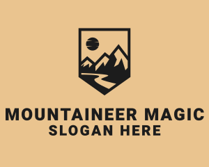 Mountain Summit Landscape logo design