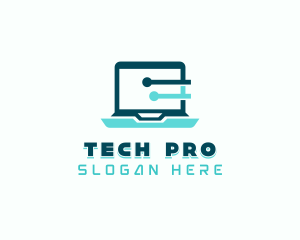 Cyber Laptop Technician logo