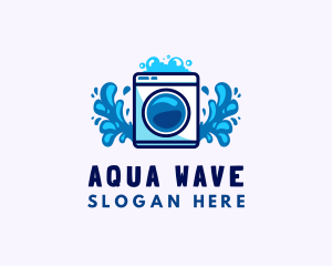 Laundry Washing Machine logo design