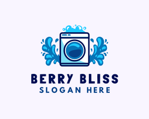 Laundry Washing Machine logo design