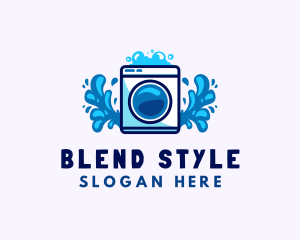 Laundry Washing Machine logo design