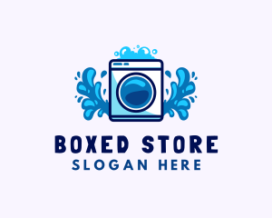 Laundry Washing Machine logo design