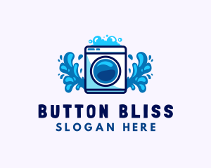 Laundry Washing Machine logo design