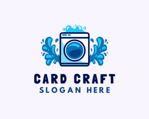 Laundry Washing Machine logo design