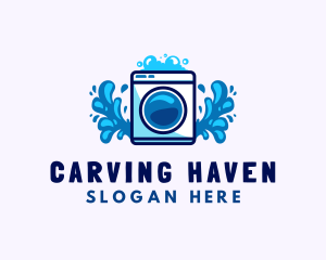 Laundry Washing Machine logo design