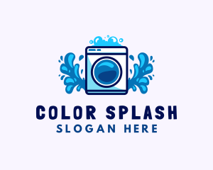 Laundry Washing Machine logo design