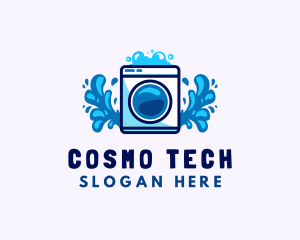 Laundry Washing Machine logo design