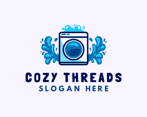 Laundry Washing Machine logo design